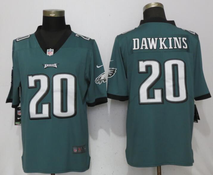 Men Philadelphia Eagles #20 Dawklns Green Nike Vapor Untouchable Limited NFL Jerseys->pittsburgh steelers->NFL Jersey
